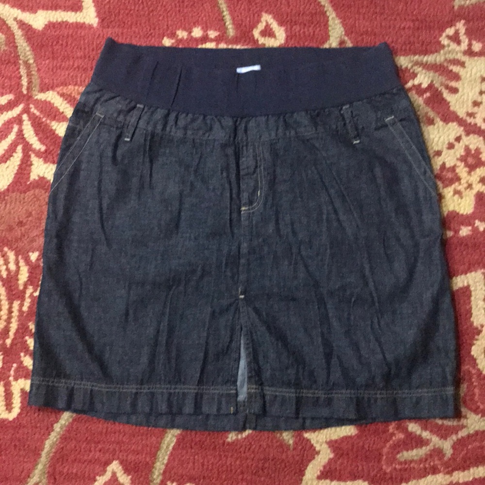 Gap maternity dark denim skirt size 18
